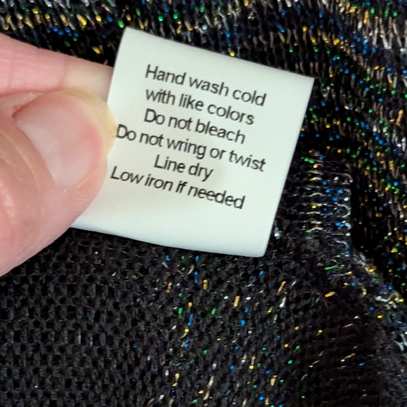 Brand New Elementz ✨Top and Attached Sweater, Both Are Very Very Sparkly Size M - Picture 8 of 10